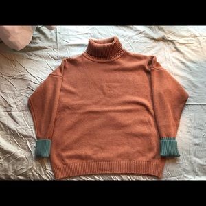 NEW sweater with contrast cuffs